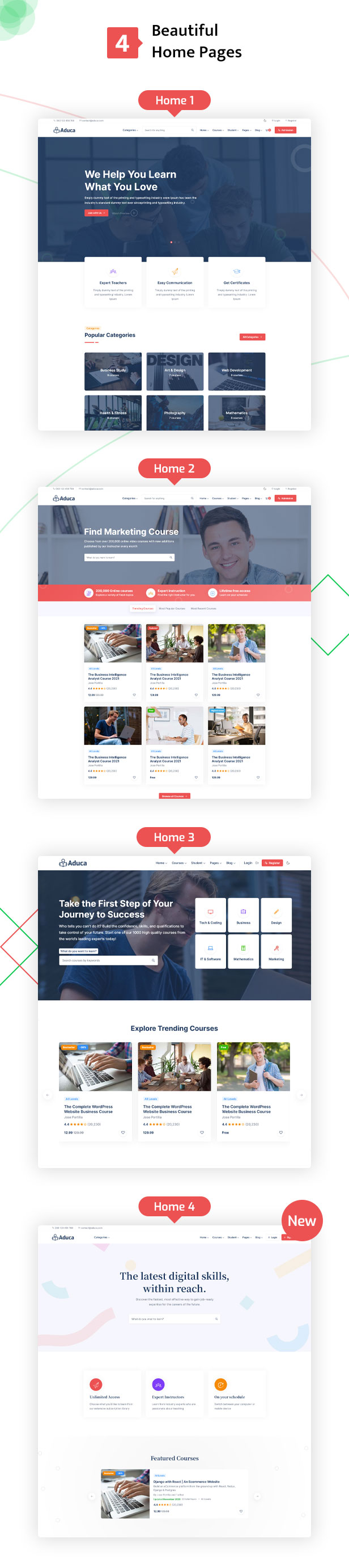 Aduca - Online Education & LMS HTML5 Template
