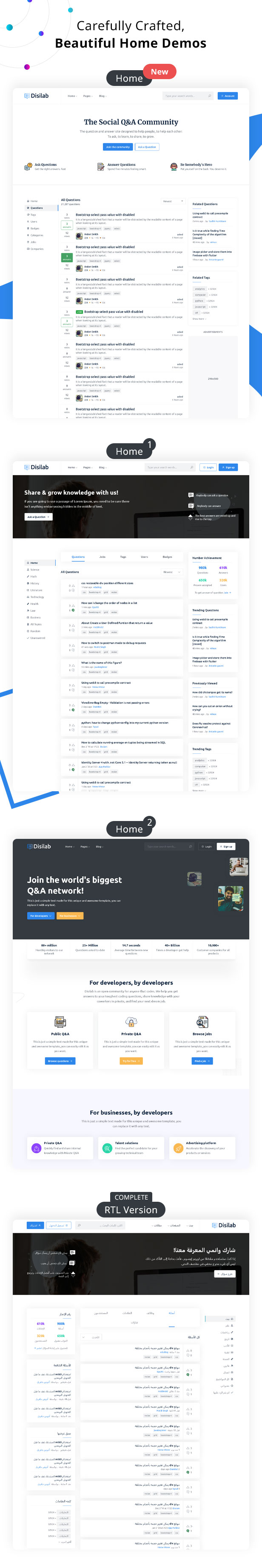 Disilab - Social Questions and Answers HTML5 Template
