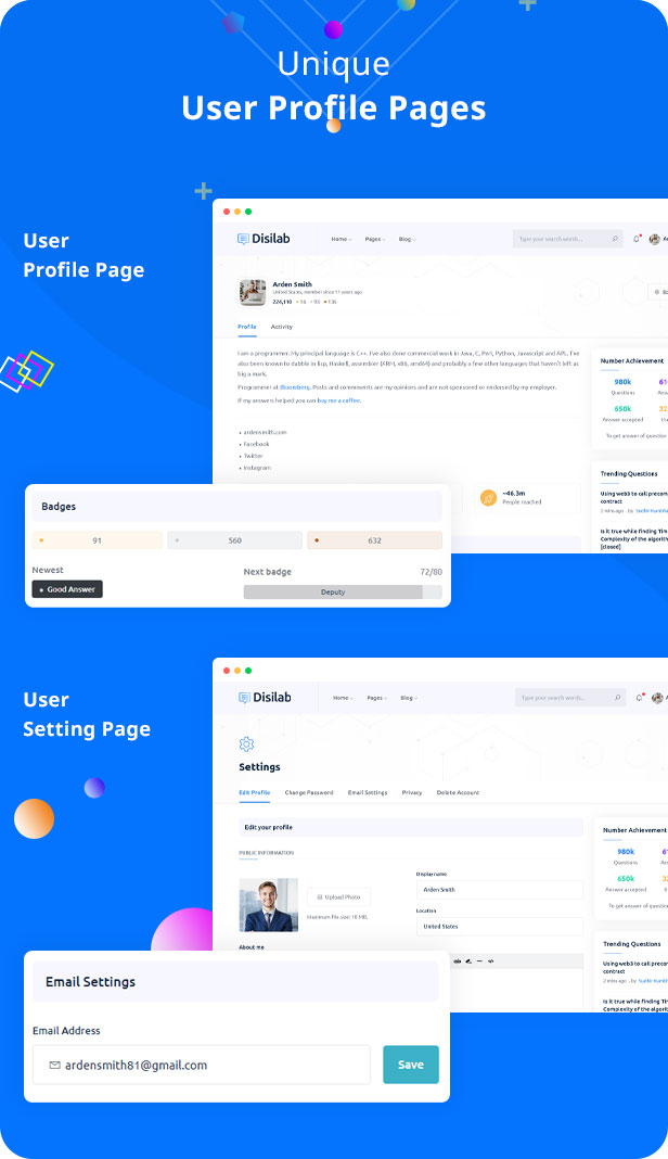 Disilab - Social Questions and Answers HTML5 Template