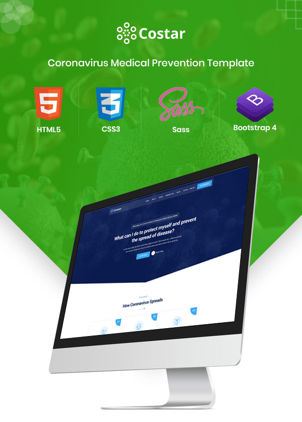 Costar - Coronavirus (COVID-19) Medical Prevention HTML Template