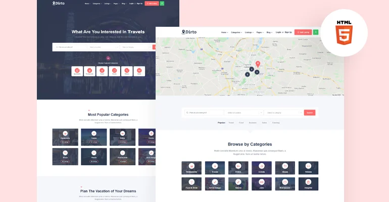 Dirto website preview