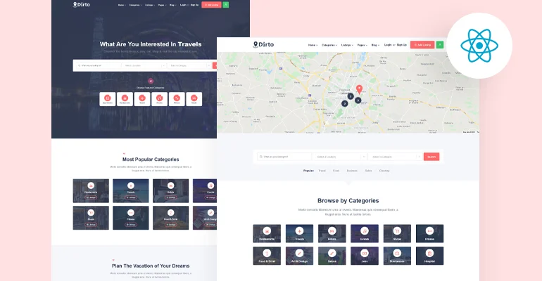 Dirto website preview